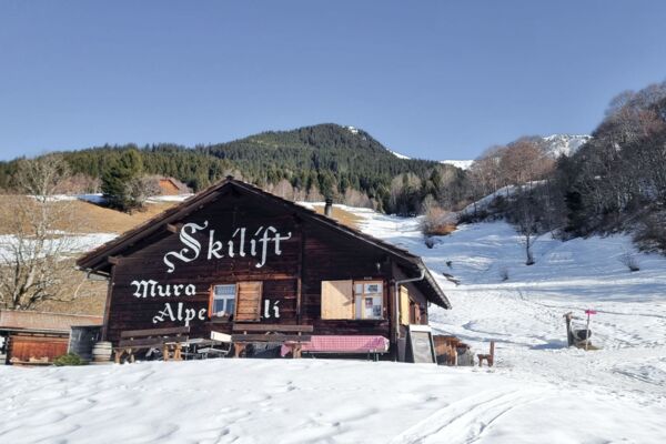 Gemütlich bis zum Berghaus Alpenrösli