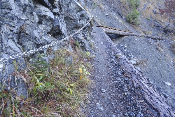 Dégâts dus aux intempéries dans le Val S-charl