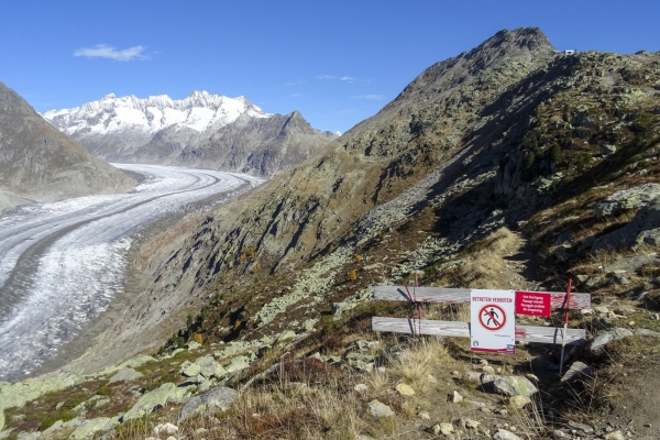 Au-dessus du glacier d’Aletsch