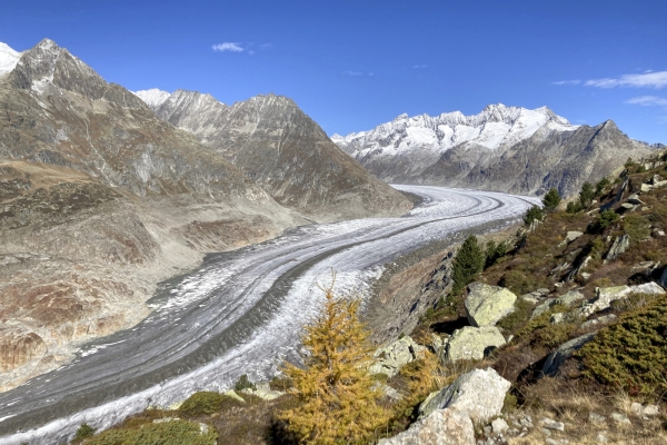 Au-dessus du glacier d’Aletsch