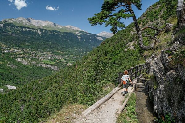 Vier verschiedene Welten an der Grand Bisse de Lens