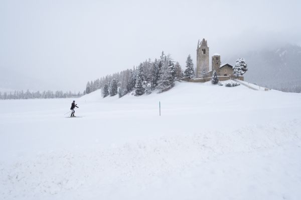 Winterseenwanderung bei St. Moritz