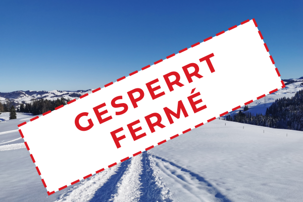 Gesperrt: Schneeschuhrunde im Toggenburg