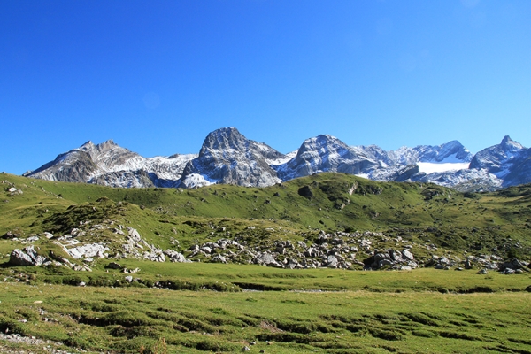 Sieben Köpfe in den Waadtländer Alpen