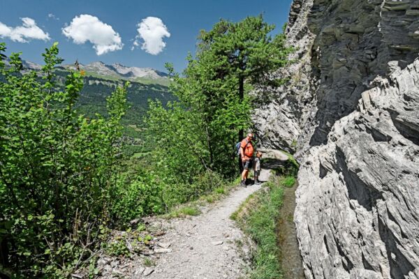 Vier verschiedene Welten an der Grand Bisse de Lens
