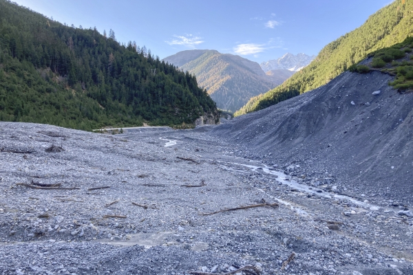 Unwetterschäden im Val S-Charl