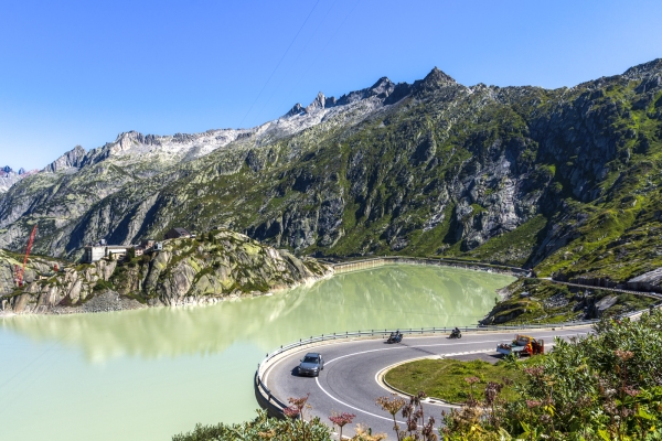 Entre agitation et calme au col du Grimsel