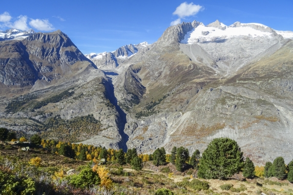 Au-dessus du glacier d’Aletsch