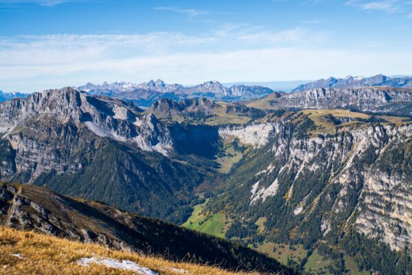 Panorama übers Diemtigtal vom Wiriehore