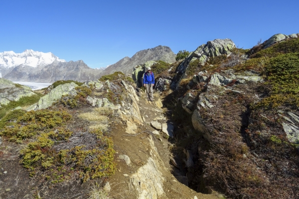 Au-dessus du glacier d’Aletsch