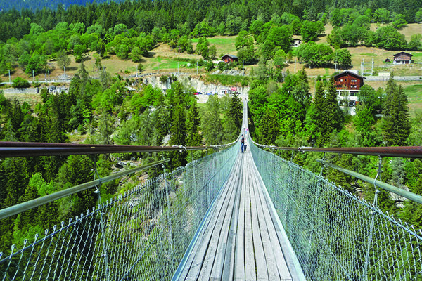 Über die spektakuläre Goms Bridge
