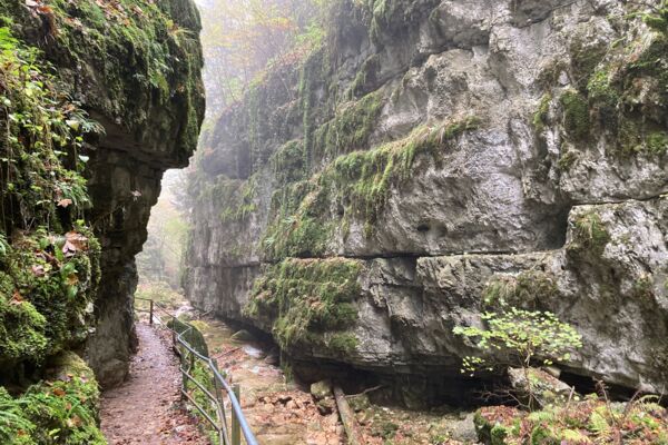Les gorges de Douanne, près du lac de Bienne