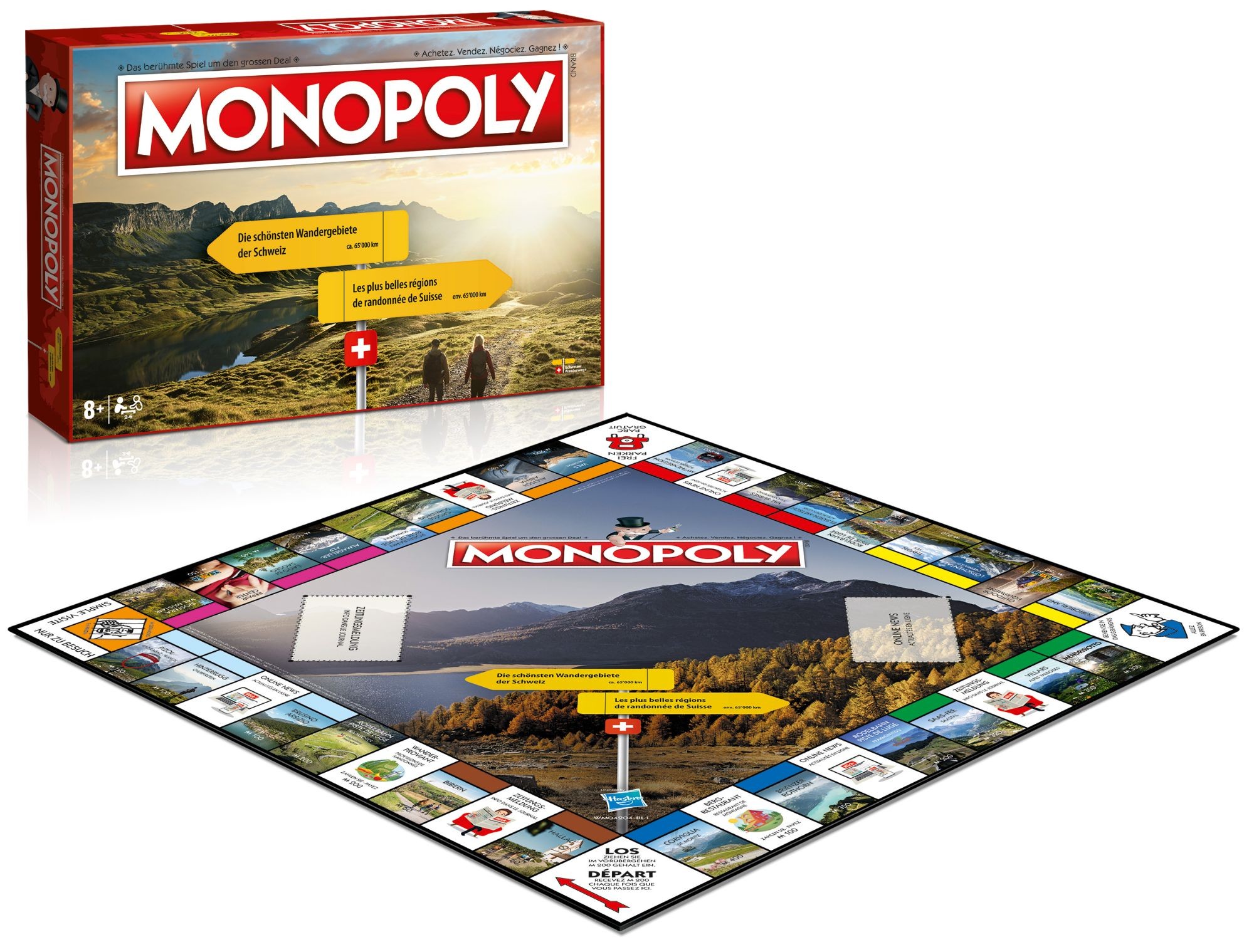 Monopoly - Die schönsten Wandergebiete der Schweiz