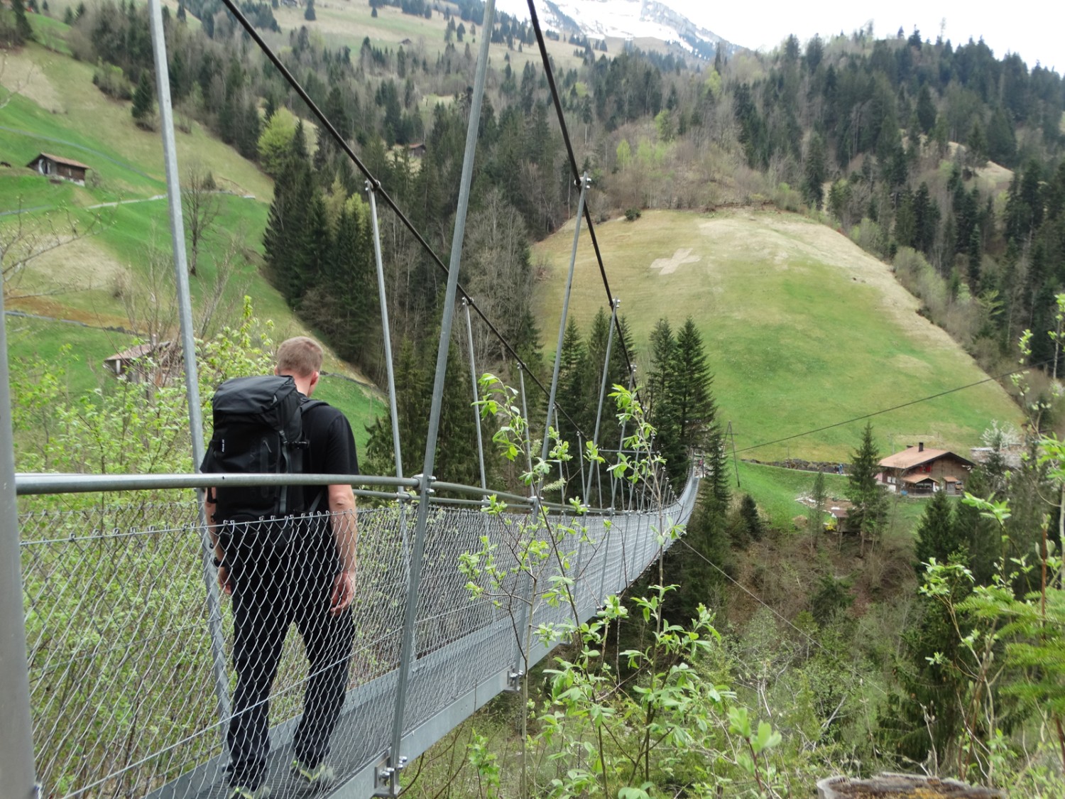 Nur für Schwindelfreie: die Hängebrücke Hostalde ist eine der längsten Europas. Bilder: Daniela Rommel