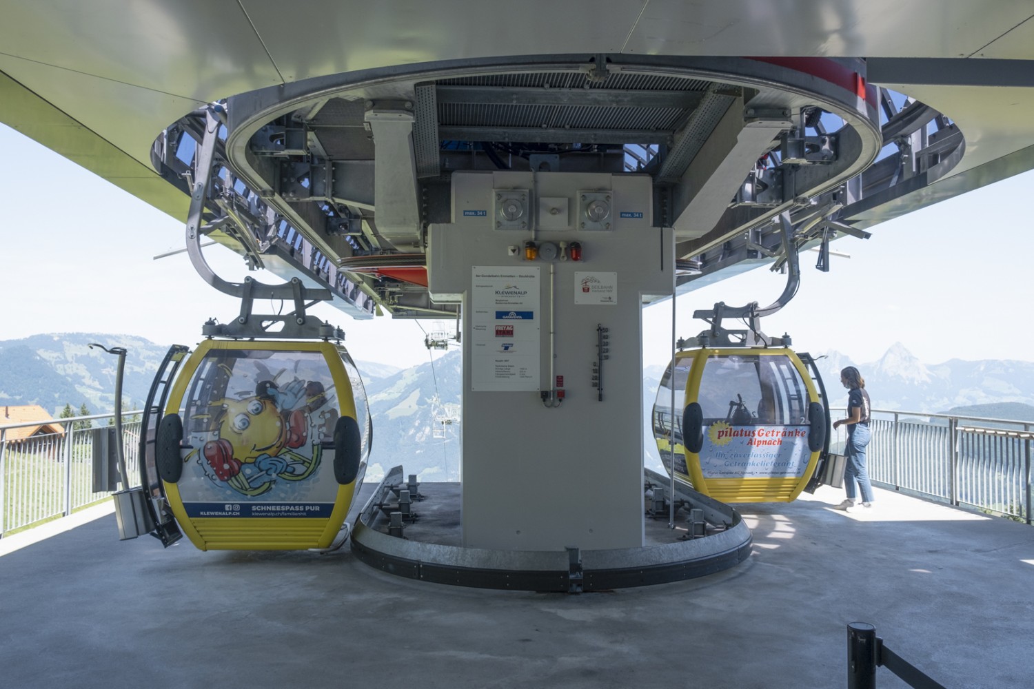 Hier bringt die Gondelbahn Stockhütte die Gäste nach Emmetten zurück. Bild: Markus Ruff