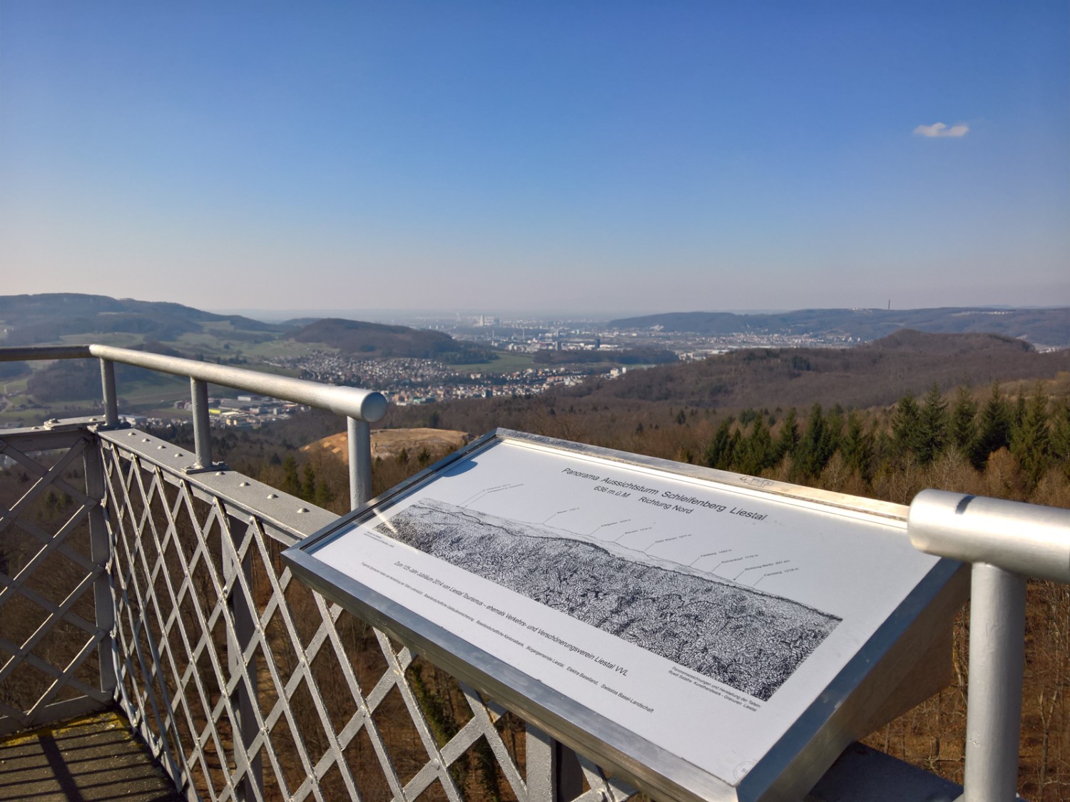 In der Ferne sind einige markante Gebäude der Stadt Basel zu erkennen. Bild: Andreas Staeger