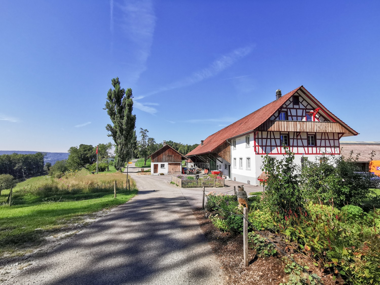 Bäuerliche Umgebung im Weiler Laubberg. Bild: Andreas Staeger