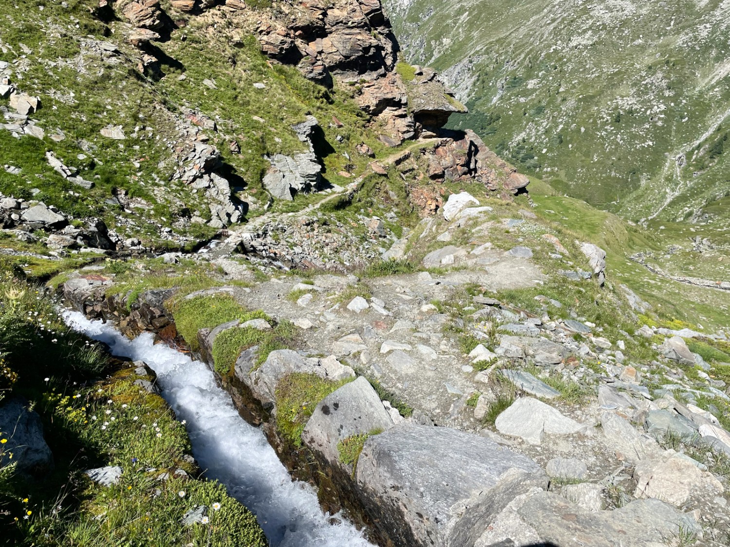 Der letzte Teil der Wanderung verläuft entlang der Heido-Suone. Bild: Rémy Kappeler