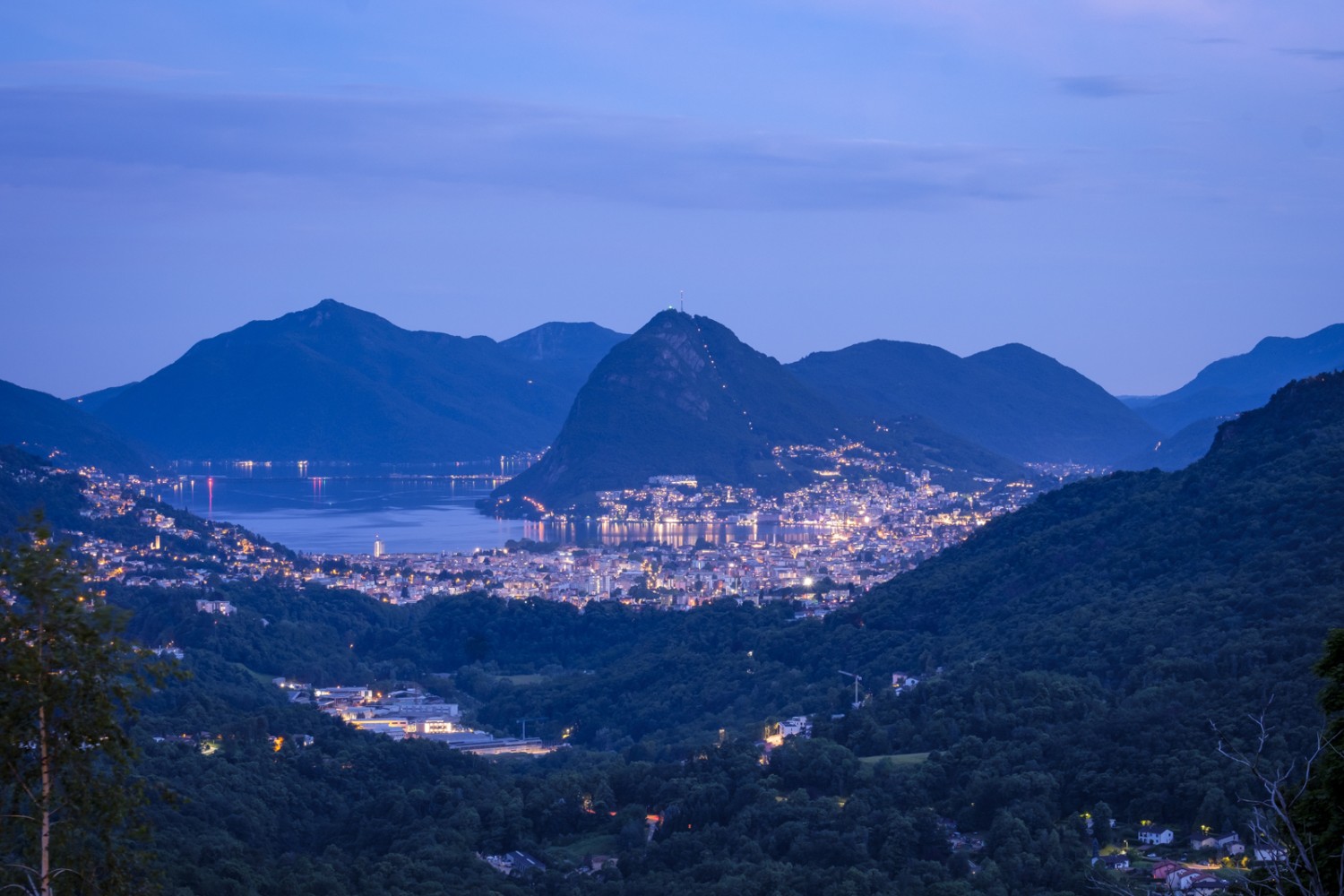 Aussicht auf Lugano von der Locanda del Giglio. Bild: Iris Kürschner
