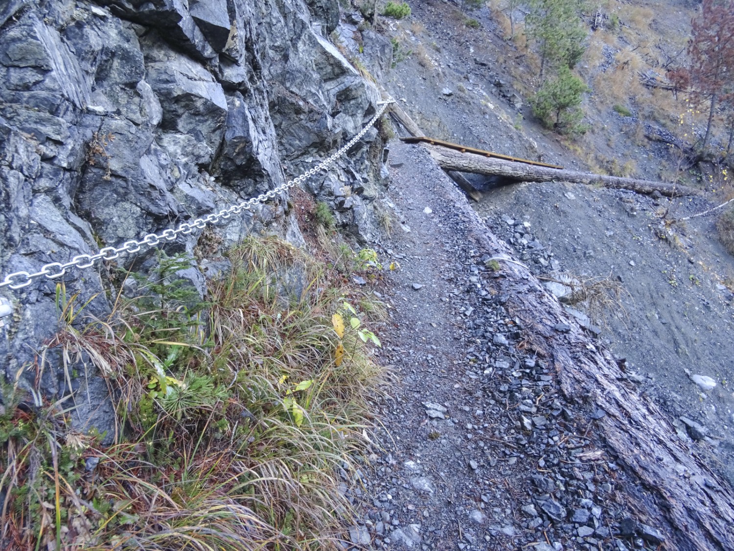 Unwetterschäden im Val S-Charl