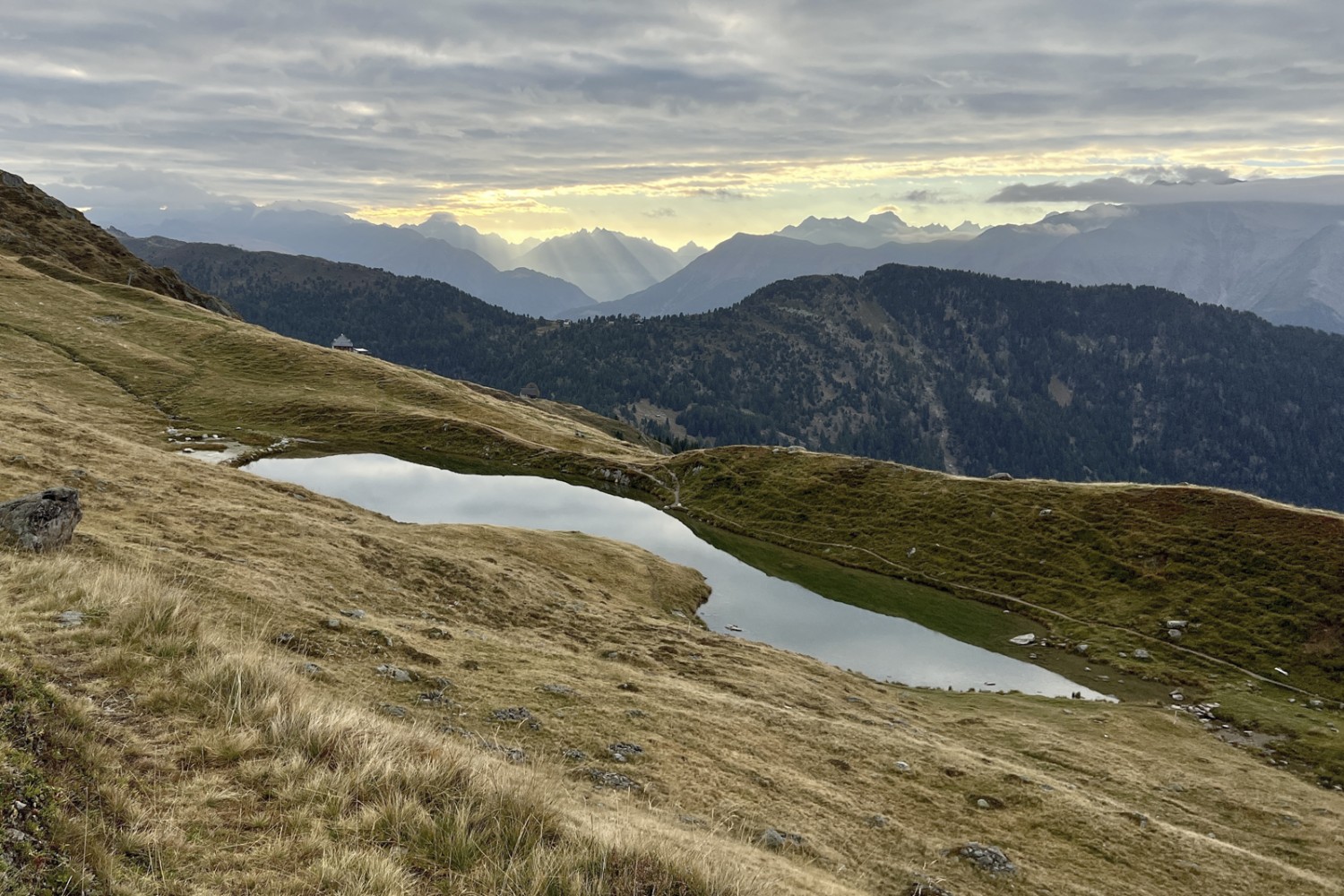 Sicht auf den Lüsgersee. Bild: Pascal Bourquin