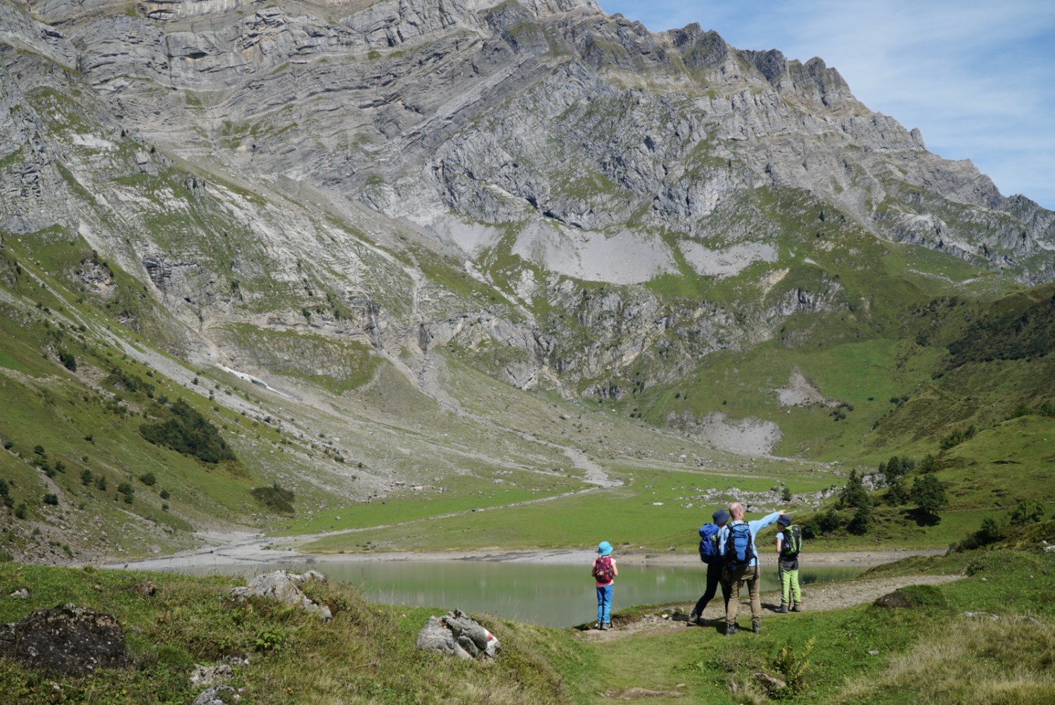 Höhepunkt für die ganze Familie: Pause am Oberblegisee.