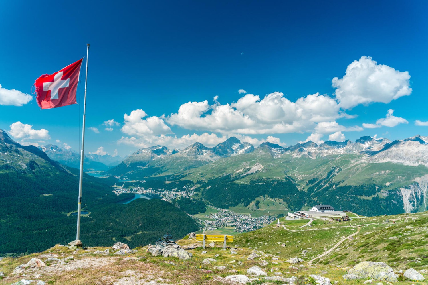 Das Oberengadin in seiner ganzen Pracht. Bild: zVg,Engadin St. Moritz Mountains, Roberto Moiola