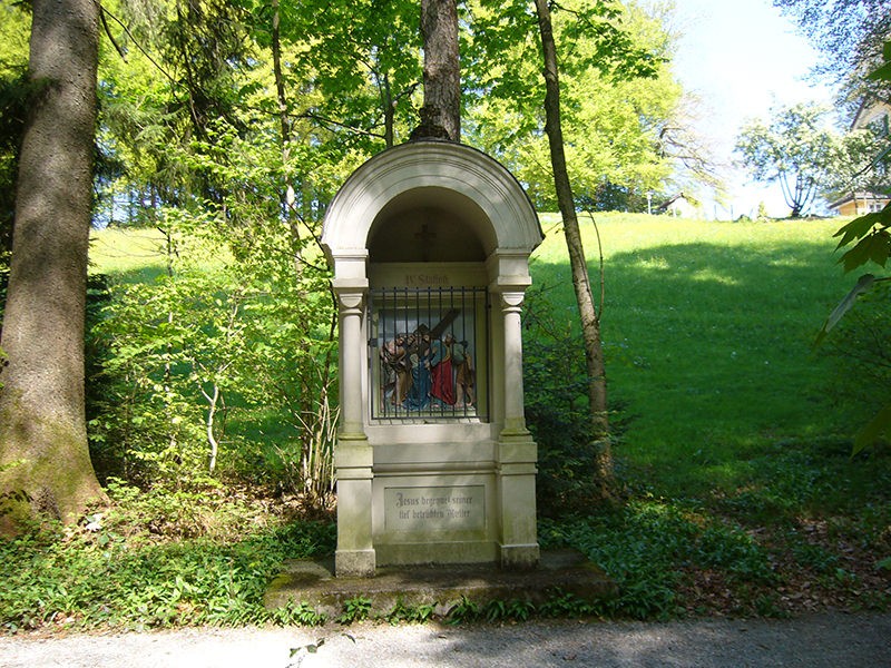 Bildstock am Kreuzweg um Maria Bildstein. Bild: Werner Nef