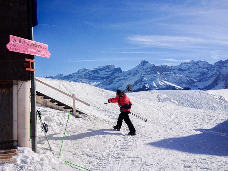 Auch Skifahrer lockt das schöne Terrain bei Biel-Kinzig. Bild: Claudia Peter
