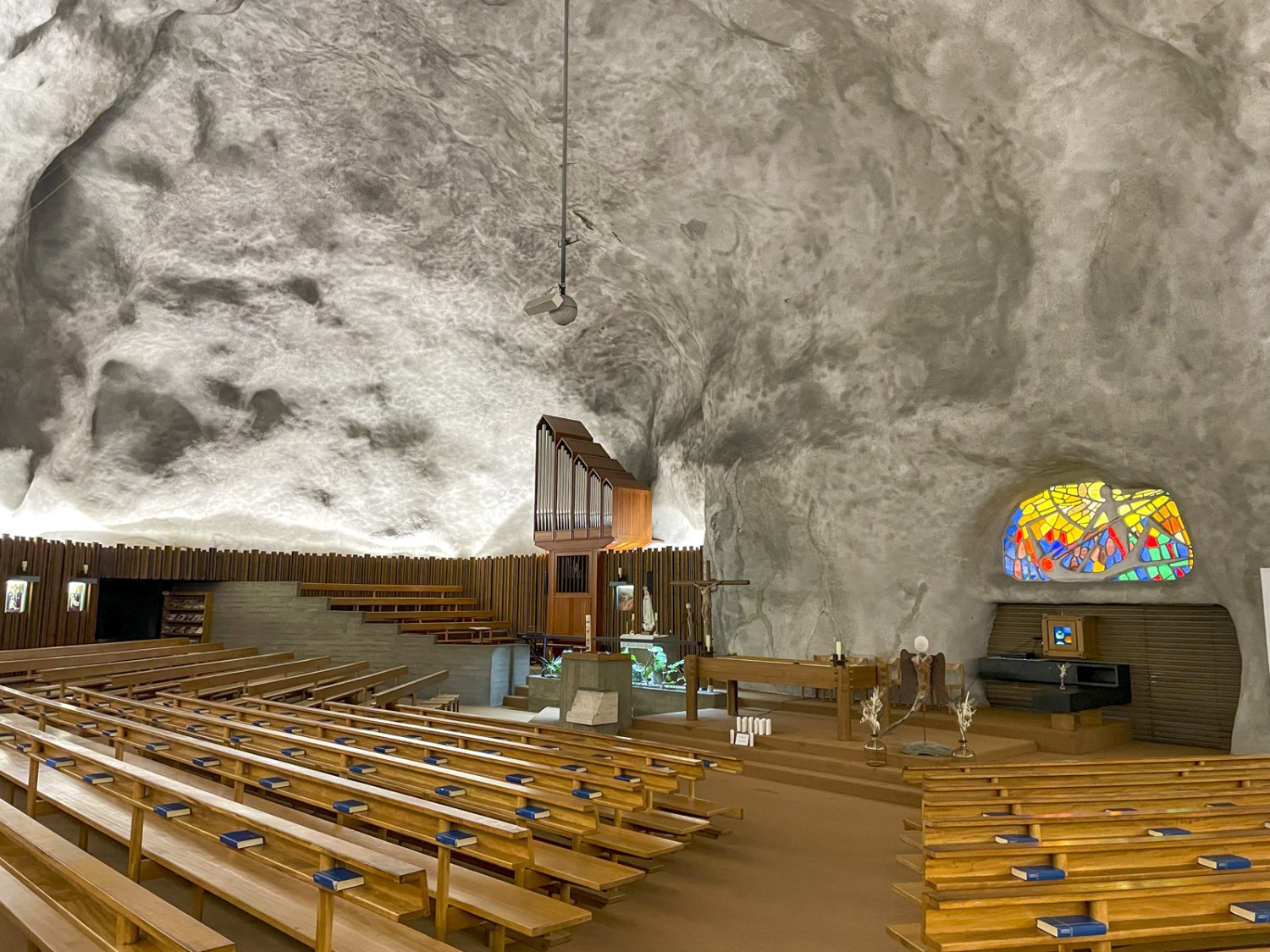 6000 mètres cubes de pierre ont été excavés pour l’église creusée dans la roche, soit le contenu de trois piscines de 50 mètres. Photo: Rémy Kappeler