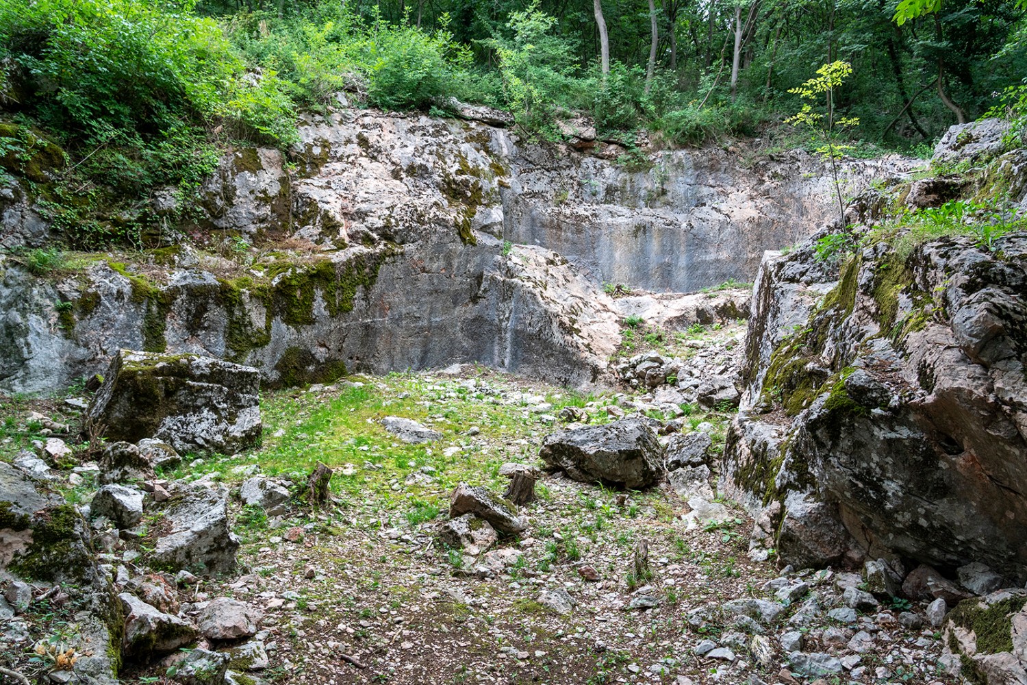 Die Cave di Marmo d’Arzo liegen heute verlassen da.