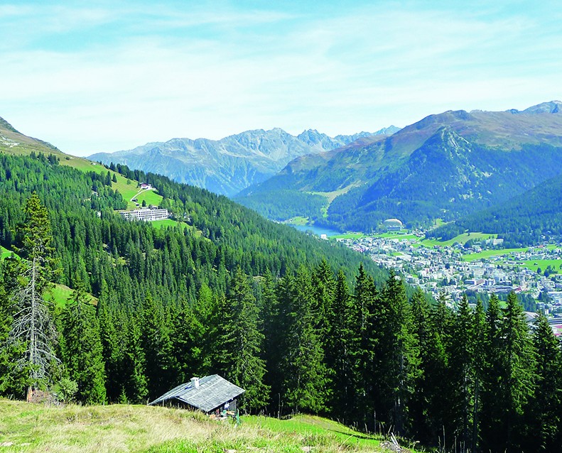 Blick von der Grüeni Alp nach Davos.
Bilder: Werner Forrer