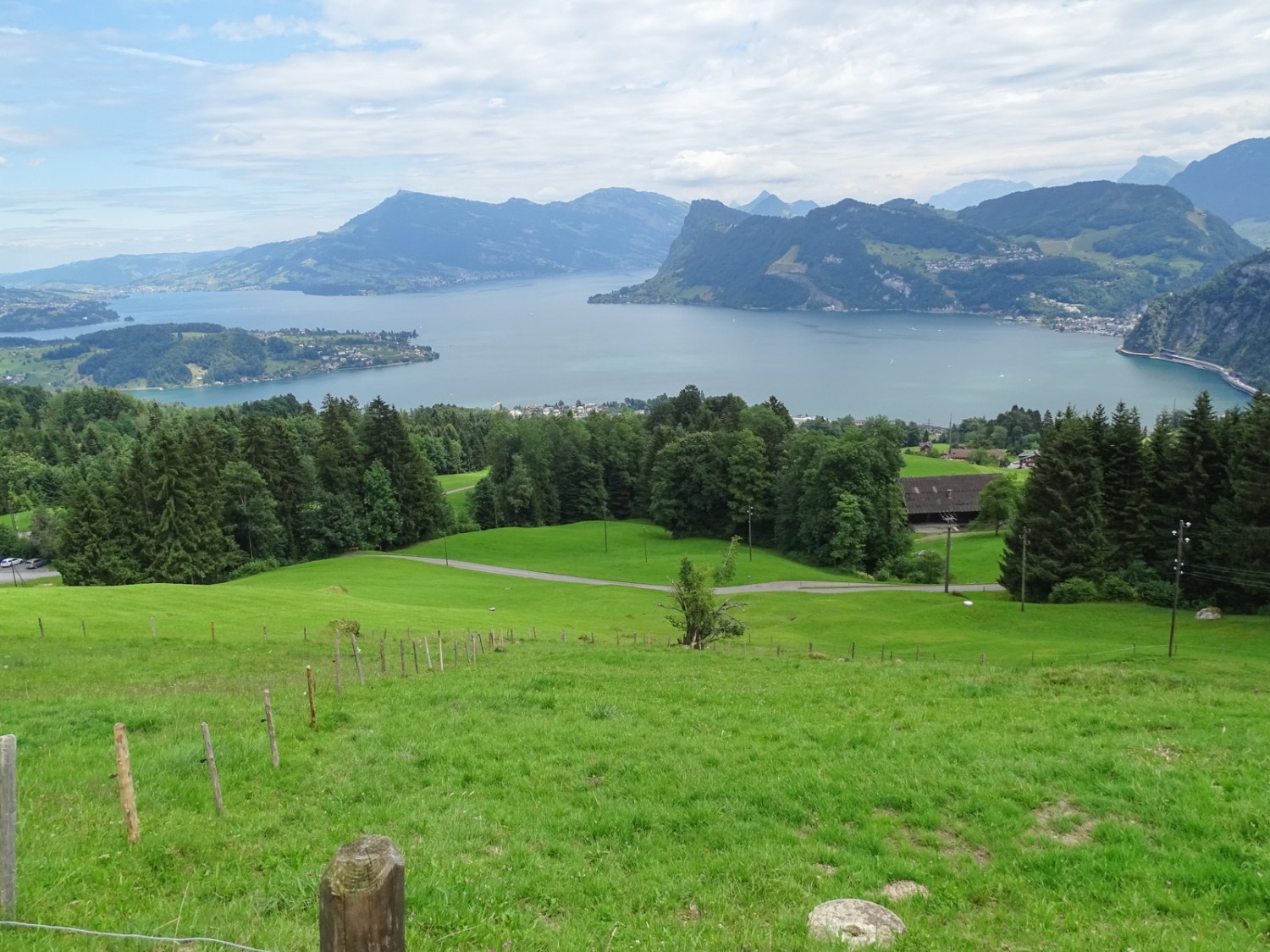 Verso il passo di Rengg: il lago dei Quattro Cantoni è uno spettacolo da non perdere. Foto: Daniela Rommel
