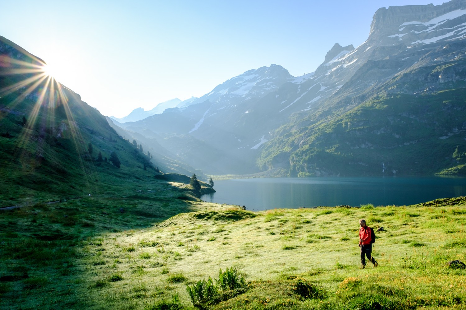 Die Wanderung endet beim Engstlensee. Bild: Iris Kürschner 