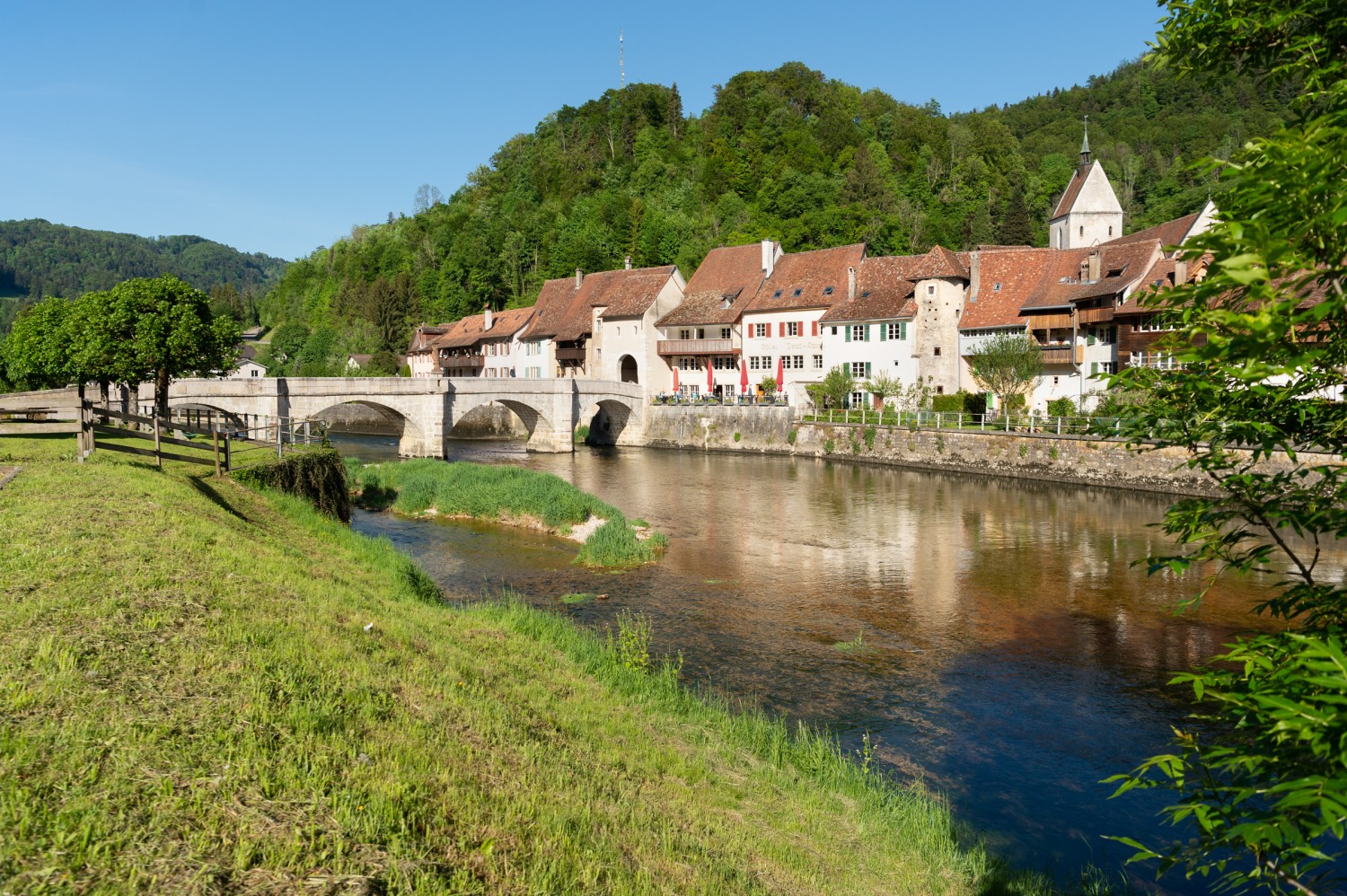 Saint-Ursanne: un vrai joyau médiéval. Photo: Raja Läubli