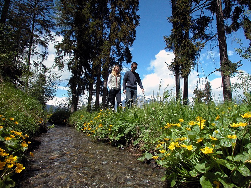 Suonen-Wandern zwischen Veysonnaz und Nendaz.