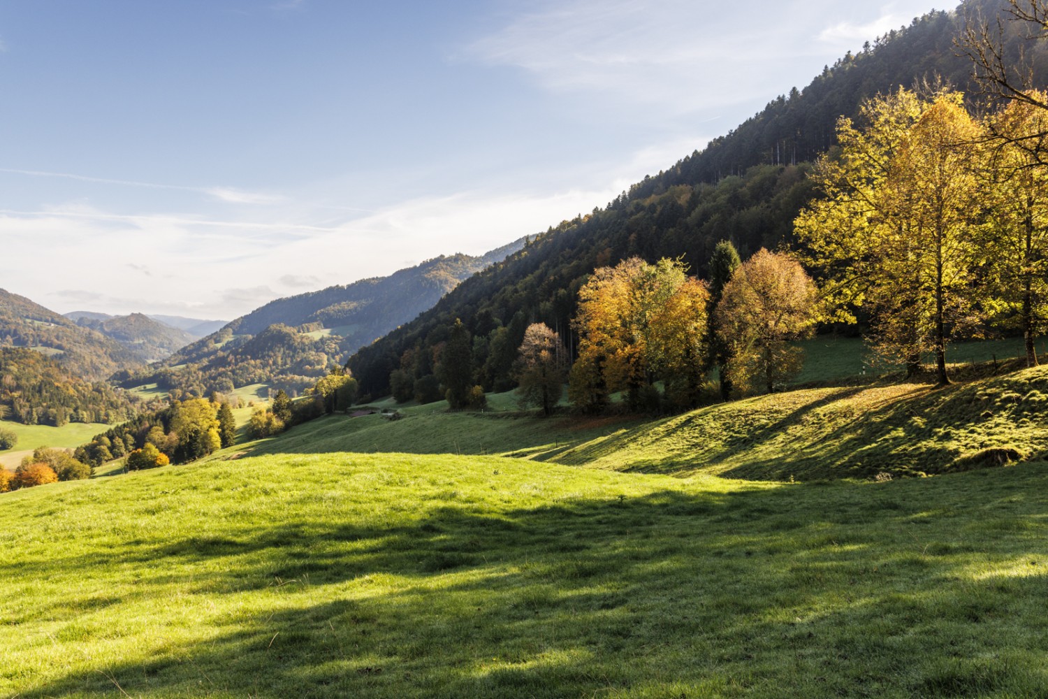 Avant Soubey, un regard sur l’est et le relief du Doubs. Photo: Severin Nowacki