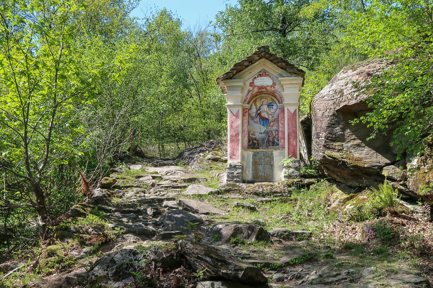 Bildstock zwischen Ludiano und Selva Piana. Bild: Loïc von Matt