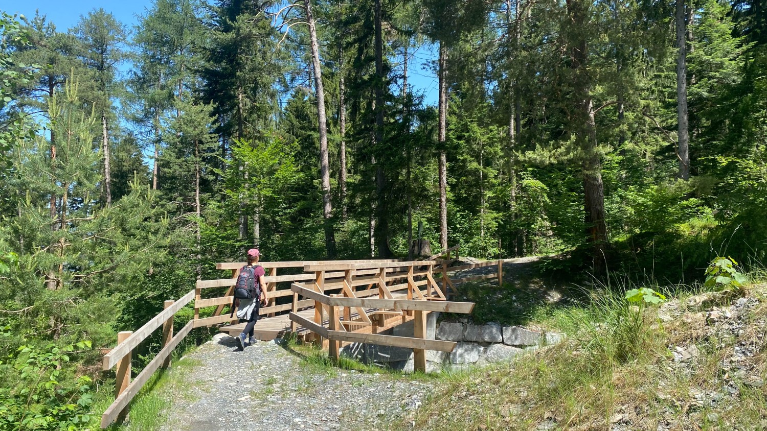 Brücke über den Chessirüfi nach dem Dunkel Töbeli. Bild: Loïc von Matt