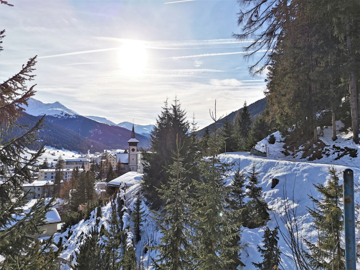 Die Hohe Promenade endet oberhalb von Davos-Platz. Bild: Andreas Staeger
