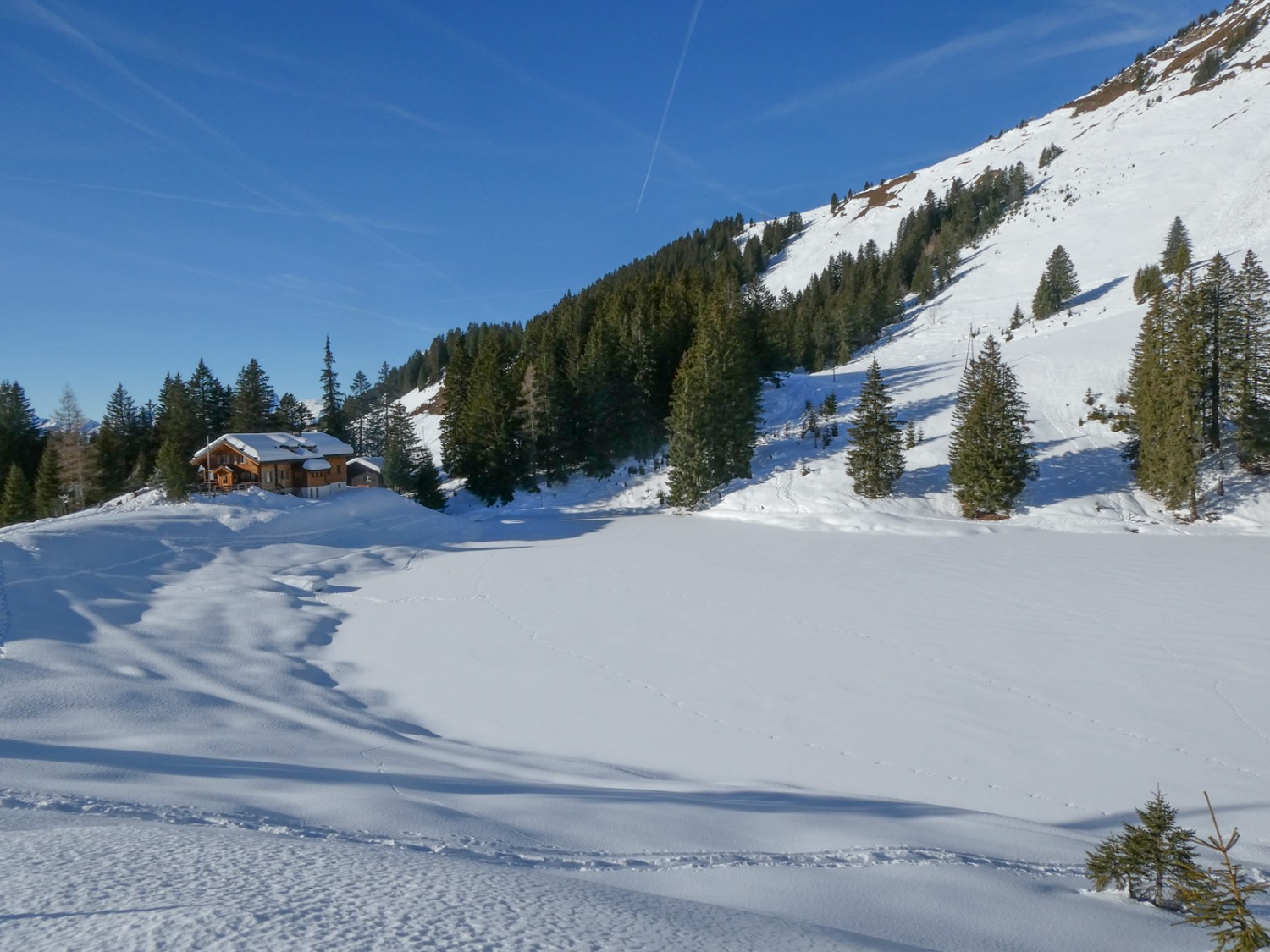 Das Restaurant am Lac Retaud. Bild: Rémy Kappeler