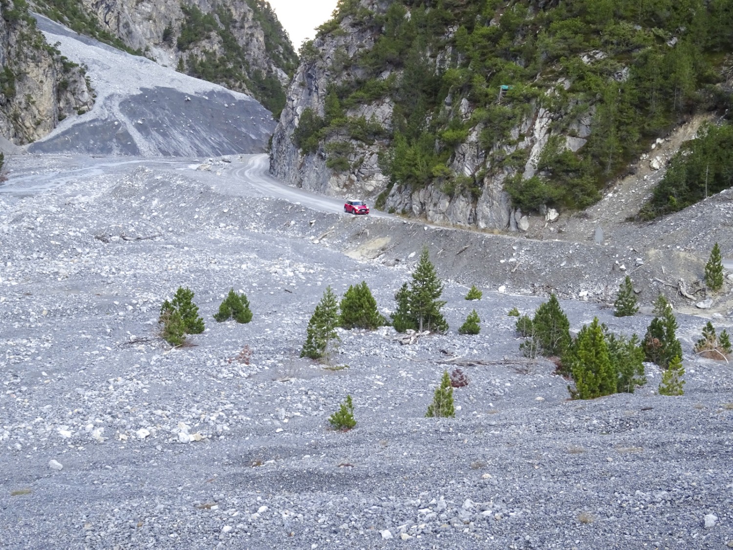 Unwetterschäden im Val S-Charl
