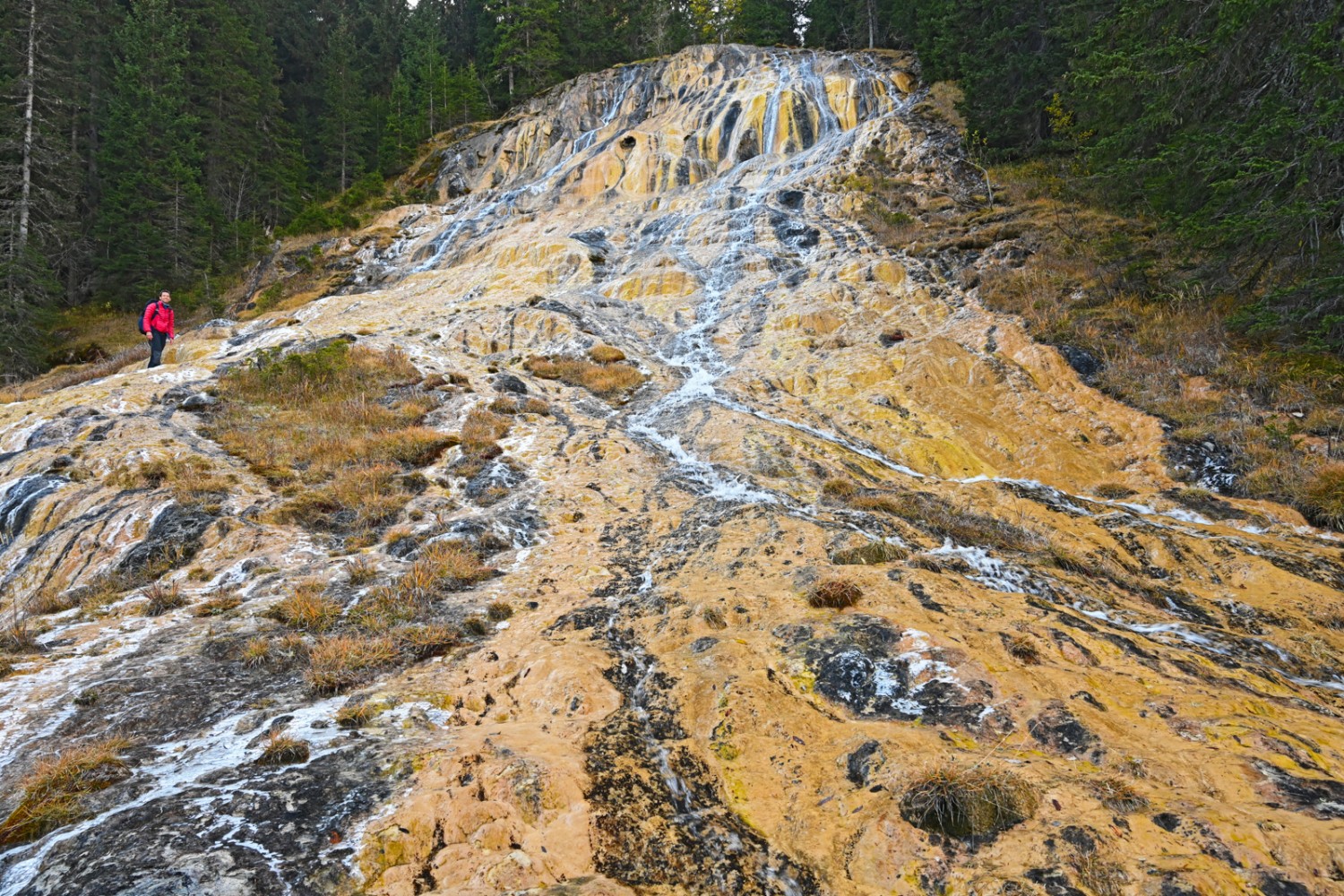 Les Fontaines Jaunes sont immenses. Photo: natur-welten.ch