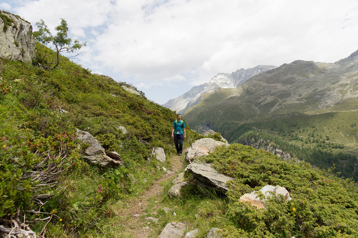 Die Wanderung hinauf nach Petit Mountet ist nicht allzu beschwerlich. Bilder: Raja Läubli