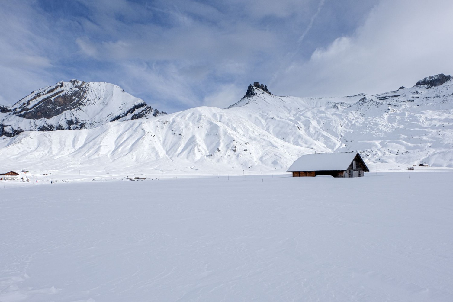 Darum auch gefällt die Engstligenalp: Mächtig das Bündihore und filigran das Tschingellochtighore.