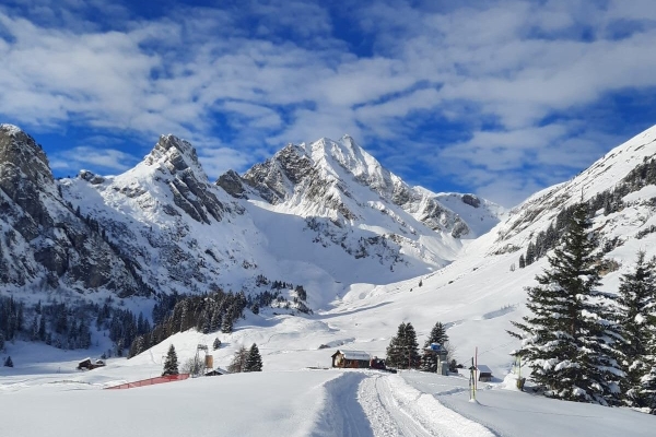 Schneeschuhwanderung auf Gitschenen mit LVS-Grundlagen