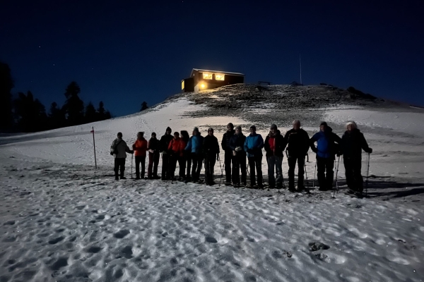 Vollmond-Tour mit Fondue