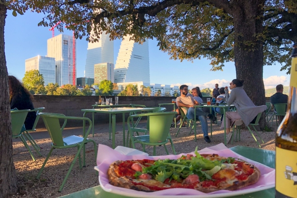 Frühlingspfad am St. Alban-Teich in voller Blüte