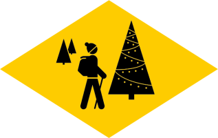 Rhombus «Frohe Weihnachten»