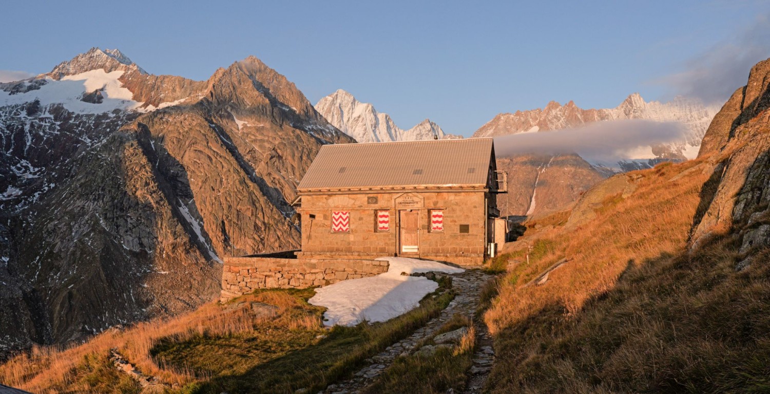 La Lauteraarhütte. Hors saison, elle n’est pas gardiennée.